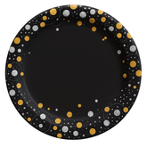 7" Prismatic Celebration Plates - Sparkling Dots Design